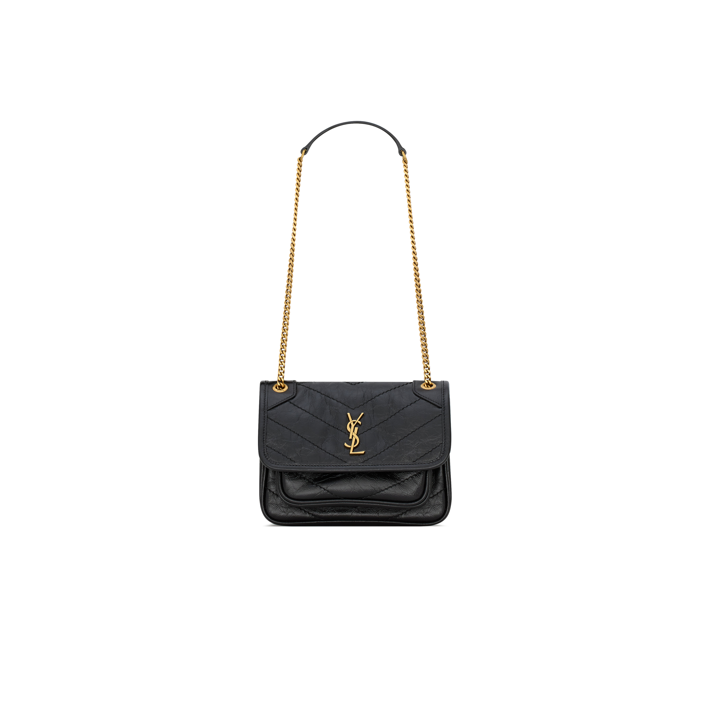 YSL NIKI BABY IN VINTAGE LEATHER 6331850EN071000 (21*16*7.5cm)